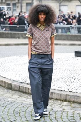 PFW Miu Miu Arrivals Cindy Bruna attending the Miu Miu Womenswear Fall Winter 2025-2026 show as part of Paris Fashion Week in Paris, France on March 11, 2025. Photo by Aurore Marechal ABACAPRESS.COM Paris France  Copyright: xMarechalxAurore ABACAx