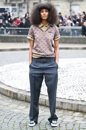 PFW Miu Miu Arrivals Cindy Bruna attending the Miu Miu Womenswear Fall Winter 2025-2026 show as part of Paris Fashion Week in Paris, France on March 11, 2025. Photo by Aurore Marechal ABACAPRESS.COM Paris France  Copyright: xMarechalxAurore ABACAx