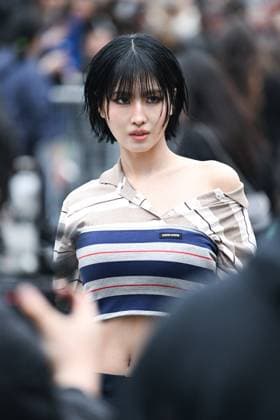 PFW Miu Miu Arrivals Momo attending the Miu Miu Womenswear Fall Winter 2025-2026 show as part of Paris Fashion Week in Paris, France on March 11, 2025. Photo by Aurore Marechal ABACAPRESS.COM Paris France  Copyright: xMarechalxAurore ABACAx