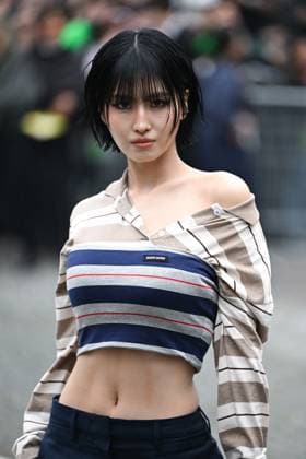 PFW Miu Miu Arrivals Momo attending the Miu Miu Womenswear Fall Winter 2025-2026 show as part of Paris Fashion Week in Paris, France on March 11, 2025. Photo by Aurore Marechal ABACAPRESS.COM Paris France  Copyright: xMarechalxAurore ABACAx
