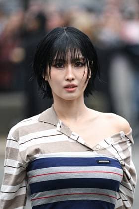 PFW Miu Miu Arrivals Momo attending the Miu Miu Womenswear Fall Winter 2025-2026 show as part of Paris Fashion Week in Paris, France on March 11, 2025. Photo by Aurore Marechal ABACAPRESS.COM Paris France  Copyright: xMarechalxAurore ABACAx