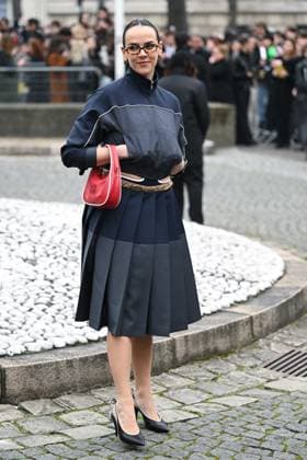 PFW Miu Miu Arrivals Pauline Ducruet attending the Miu Miu Womenswear Fall Winter 2025-2026 show as part of Paris Fashion Week in Paris, France on March 11, 2025. Photo by Aurore Marechal ABACAPRESS.COM Paris France  Copyright: xMarechalxAurore ABACAx