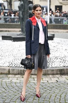 PFW Miu Miu Arrivals Alma Jodorowski attending the Miu Miu Womenswear Fall Winter 2025-2026 show as part of Paris Fashion Week in Paris, France on March 11, 2025. Photo by Aurore Marechal ABACAPRESS.COM Paris France  Copyright: xMarechalxAurore ABACAx