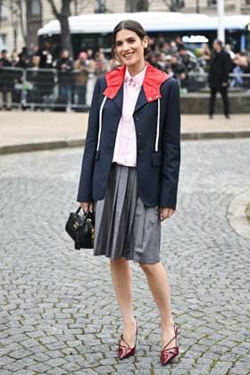 PFW Miu Miu Arrivals Alma Jodorowski attending the Miu Miu Womenswear Fall Winter 2025-2026 show as part of Paris Fashion Week in Paris, France on March 11, 2025. Photo by Aurore Marechal ABACAPRESS.COM Paris France  Copyright: xMarechalxAurore ABACAx