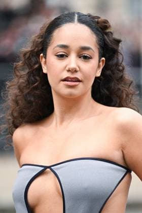 PFW Miu Miu Arrivals Lena Mahfouf attending the Miu Miu Womenswear Fall Winter 2025-2026 show as part of Paris Fashion Week in Paris, France on March 11, 2025. Photo by Aurore Marechal ABACAPRESS.COM Paris France  Copyright: xMarechalxAurore ABACAx