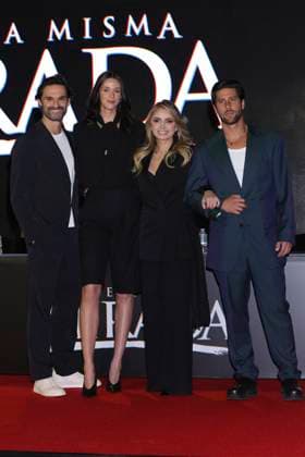 Con Esa Misma Mirada Tv Series Photocall (L-R) Ivan Sanchez, Pamela Almanza, Angelica Rivera, Diego Klein pose during a Photocall for the presentation of the Vix Original Series Con Esa Misma Mirada . on March 11, 2025 in Mexico City, Mexico. (Photo by Yamak Perea Eyepix Group) Copyright: xYamakxPerea xEyepixxGroupx YP_11032025_146640