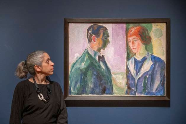 Edvard Munch Portraits, exhibition at the National Portrait Gallery in London, UK, on 12th March,2025 National Portrait Gallery, London, UK. 12th March, 2025. Preview of Edvard Munch Portraits exhibition, the first exhibition in the UK to focus exclusively on Munch as a portraitist, including works from the 1880s - 1920s never before seen in the UK., Credit:MALCOLM PARK Avalon  Copyright: xMALCOLMxPARKx xAvalonx 0974936606