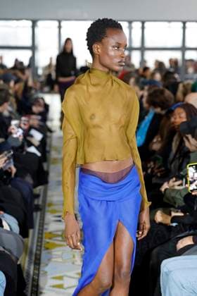 Burc Akyol ready to wear fall winter 2025-2026, Paris, 11 March 2025 Burc Akyol ready to wear fall winter 2025-2026 runway show at Paris fashion week on 11 March 2025., Credit:xxx Avalon Paris, France  Copyright: xxxxx xAvalonx 0974898814