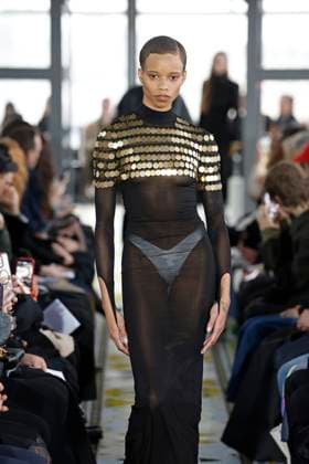 Burc Akyol ready to wear fall winter 2025-2026, Paris, 11 March 2025 Burc Akyol ready to wear fall winter 2025-2026 runway show at Paris fashion week on 11 March 2025., Credit:xxx Avalon Paris, France  Copyright: xxxxx xAvalonx 0974899581