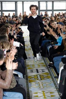 Burc Akyol ready to wear fall winter 2025-2026, Paris, 11 March 2025 Designer Burc Akyol takes a bow at Burc Akyol ready to wear fall winter 2025-2026 runway show at Paris fashion week on 11 March 2025., Credit:xxx Avalon Paris, France  Copyright: xxxxx xAvalonx 0974901002