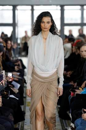 Burc Akyol ready to wear fall winter 2025-2026, Paris, 11 March 2025 Burc Akyol ready to wear fall winter 2025-2026 runway show at Paris fashion week on 11 March 2025., Credit:xxx Avalon Paris, France  Copyright: xxxxx xAvalonx 0974901363