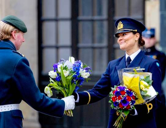 Entertainment Themen der Woche KW11 Entertainment Bilder des Tages 12-03-2025 Sweden Princess Victoria during the celebrations for the crownprincess her nameday at the innercourt (Borggarden) of the Royal Palace at Borggarden in Stockholm. Â  Copyright: xPPEx