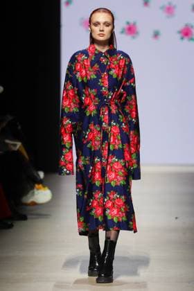RUSSIA, MOSCOW - MARCH 13, 2025: A model showcases creations during a runway show for the Novikova Dsgn brand collection as part of the 4th Moscow Fashion Week at the Manege Central Exhibition Hall. Yevgeny Messman TASS  79071349