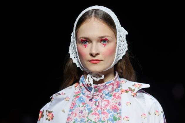RUSSIA, MOSCOW - MARCH 13, 2025: A model showcases creations during a runway show for the Novikova Dsgn brand collection as part of the 4th Moscow Fashion Week at the Manege Central Exhibition Hall. Yevgeny Messman TASS  79071409