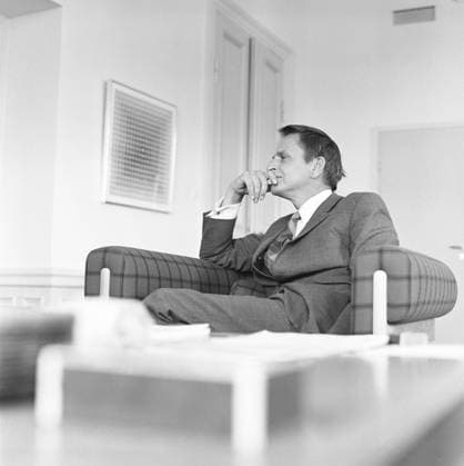 Olof Palme. Schwedischer sozialdemokratischer Politiker und Ministerpräsident. Geboren am 14. Oktober 1927. Ermordet am 28. februar 1986. Hier abgebildet 1972. Kristoffersson ref EA114 4 Olof Palme. Swedish social democratic politican and prime minister. Born october 14 1927. Murdered february 28 1986. Pictured here 1972. Kristoffersson ref EA114-4 Copyright: imageBROKER Sjoberg ibljsj12898999.jpg