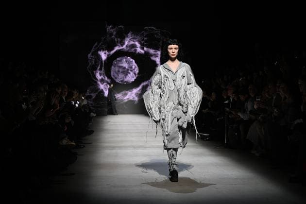 Fourth Moscow Fashion Week 8878037 13.03.2025 A model presents a creation by the brand ABZAEVA during the 4th Moscow Fashion Week at the Manege Central Exhibition Hall in Moscow, Russia. Ekaterina Chesnokova Sputnik Moscow Russia  Copyright: xEkaterinaxChesnokovax