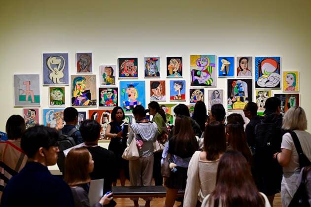 Bilder des Jahres 2025, Entertainment 03 März Entertainment Themen der Woche KW11 HONG KONG, CHINA - MARCH 13: Artworks by Pablo Picasso are on show during a media preview of The Hong Kong Jockey Club Series: Picasso for Asia - A Conversation exhibition at M+ Museum on March 13, 2025 in Hong Kong, China. The exhibition in Hong Kong will showcase over 60 Pablo Picasso s masterpieces alongside 130 Asian artworks, from March 15 to July 13.  Copyright: xChinaxNewsxServicex 111554528800