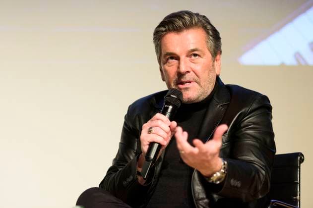 Thomas Anders at the presentation of an original Yamaha KX5 Keytar by Modern Talking with a short performance to the Foundation Haus der Geschichte der Bundesrepublik Deutschland Bonn, 11 03 2025 Foto:xJ.xZumbuschx xFuturexImagex anders_5211