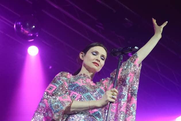 Entertainment Themen der Woche KW11 13.03.2025, Wiener Konzerthaus, ADGAR Gala 2025, Werbepreis d. Verband Österreichischer Zeitungen im Bild: Sophie Ellis-Bextor, -live a d Bühne, ADGAR Gala 2025 *** 13 03 2025, Wiener Konzerthaus, ADGAR Gala 2025, Advertising Award d Association of Austrian Newspapers in the picture Sophie Ellis Bextor, live on stage, ADGAR Gala 2025