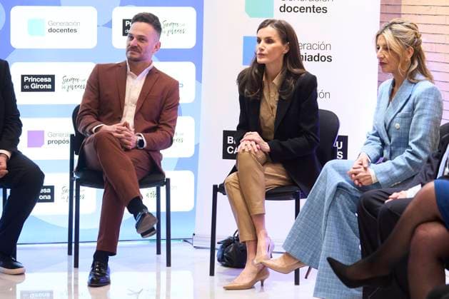 14-03-2025 Almeria Queen Letizia attend the presentation of the Princess of Girona arte 2025 award on the 2nd stage of the talent tour at the Meastro Padilla auditorium in Almeria. No Spain Â  Copyright: xPPEx