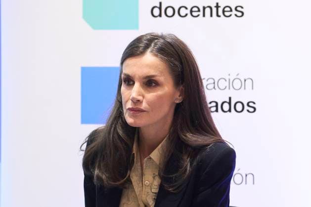 14-03-2025 Almeria Queen Letizia attend the presentation of the Princess of Girona arte 2025 award on the 2nd stage of the talent tour at the Meastro Padilla auditorium in Almeria. No Spain Â  Copyright: xPPEx