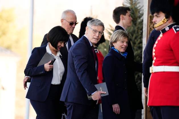 March 14, 2025, Ottawa, On, Canada: Terry Duguid arrives for a swearing in ceremony at Rideau Hall in Ottawa on Friday, March 14, 2025. Ottawa Canada  - ZUMAc35_ 20250314_zaf_c35_031 Copyright: xJustinxTangx