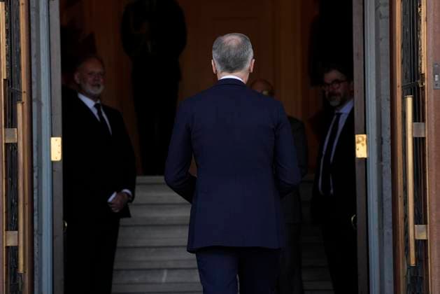 March 14, 2025, Ottawa, On, Canada: Prime minister-designate Mark Carney enters Rideau Hall for a swearing in ceremony in Ottawa on Friday, March 14, 2025. Ottawa Canada  - ZUMAc35_ 20250314_zaf_c35_035 Copyright: xAdrianxWyldx