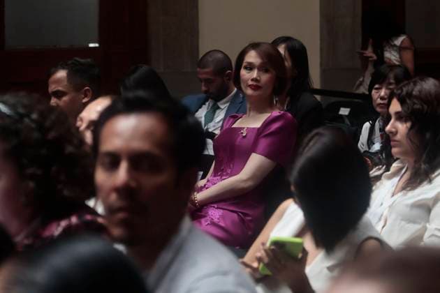 March 14, 2025, Mexico City, Cdmx, Mexico: Mexican President CLAUDIA SHEINBAUM leads the World Conference of Women Parliamentarians at the National Palace. The United Nations (UN) in Geneva, Switzerland, announced a few days ago that the IPU World Conference of Women Parliamentarians would be inaugurated by President CLAUDIA SHEINBAUM. She gave a speech entitled The Path to Parity in Mexico. Women parliamentarians from around the country and abroad, such as the President of the National Assembly of Tanzania, TULIA ACKSON, also spoke. Mexico City Mexico - ZUMAp204 20250314_zip_p204_040 Copyright: xJosuexPerezx