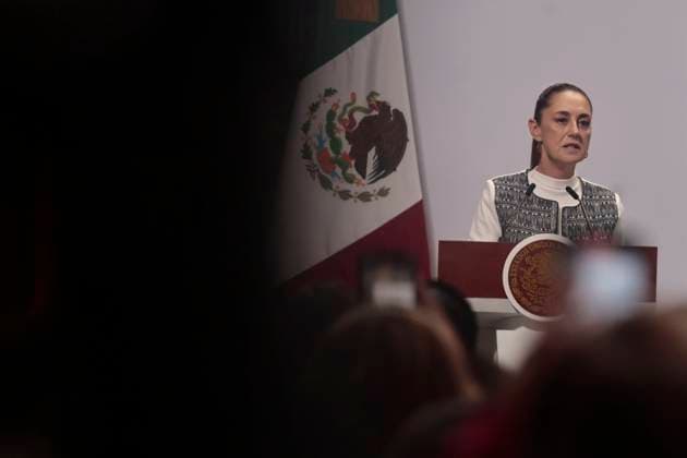 March 14, 2025, Mexico City, Cdmx, Mexico: Mexican President CLAUDIA SHEINBAUM leads the World Conference of Women Parliamentarians at the National Palace. The United Nations (UN) in Geneva, Switzerland, announced a few days ago that the IPU World Conference of Women Parliamentarians would be inaugurated by President CLAUDIA SHEINBAUM. She gave a speech entitled The Path to Parity in Mexico. Women parliamentarians from around the country and abroad, such as the President of the National Assembly of Tanzania, TULIA ACKSON, also spoke. Mexico City Mexico - ZUMAp204 20250314_zip_p204_047 Copyright: xJosuexPerezx