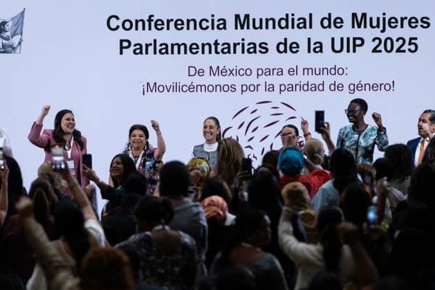 March 14, 2025, Mexico City, Mexico: Mexican President CLAUDIA SHEINBAUM PARDO led, at the National Palace, the opening ceremony of the Inter-Parliamentary Union s (IPU) World Conference of Women Parliamentarians. According to the event organizers, more than 300 participants from around the world will attend. Mexico City Mexico - ZUMAl178 20250314_znp_l178_014 Copyright: xCristianxLeyvax