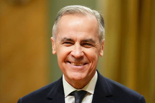 March 14, 2025, Ottawa, On, Canada: Prime Minister Mark Carney looks on during a swearing in ceremony at Rideau Hall in Ottawa on Friday, March 14, 2025. Ottawa Canada  - ZUMAc35_ 20250314_zaf_c35_164 Copyright: xSeanxKilpatrickx