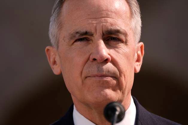 March 14, 2025, Ottawa, On, Canada: Prime Minister Mark Carney holds a press conference following a swearing in ceremony at Rideau Hall in Ottawa on Friday, March 14, 2025. Ottawa Canada  - ZUMAc35_ 20250314_zaf_c35_178 Copyright: xAdrianxWyldx