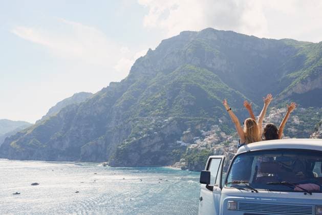 Car, back view and women at ocean for freedom, vacation and summer travel in Italy. Road trip, van and people at beach for celebration, holiday and friends outdoor at sea coast, journey and tourism, model released, , 53652340.jpg, car, back, view, women, people, beach, friends, summer, outdoor, travel, free, sea, holiday, vacation, freedom, van, trip, ocean, celebration, road trip, tourism, journey, coast, back view, woman, female, natural, adult, standing, water, outside, nature, person, casual, relaxing, together, caucasian, friendship, living, social, excited, vintage, carefree, relaxed, break, getaway, celebrating, happiness, joy, tourist RECORD DATE NOT STATED