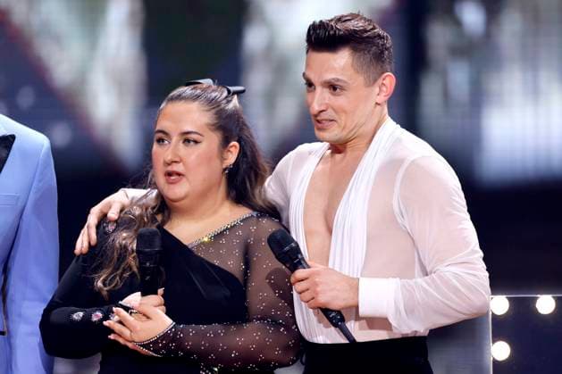 Influencerin Sandra Safiulov (SelfieSandra) und Profitänzer Zsolt Sandor Cseke bei der 18. Staffel der RTL-Tanzshow Lets Dance im Coloneum. Köln, 14.03.2025 NRW Deutschland *** Influencer Sandra Safiulov SelfieSandra and professional dancer Zsolt Sandor Cseke at the 18th season of the RTL dance show Lets Dance at the Coloneum Cologne, 14 03 2025 NRW Germany Copyright: xChristophxHardtx