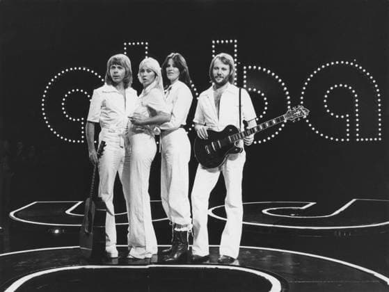 ABBA. Björn Ulvaeus Agnetha Fältskog Anni Frid Lyngstad und Benny Andersson. 1979 ABBA. Björn Ulvaeus Agnetha Fältskog Anni-Frid Lyngstad and Benny Andersson. 1979 Copyright: imageBROKER Sjoberg ibljsj12898629.jpg