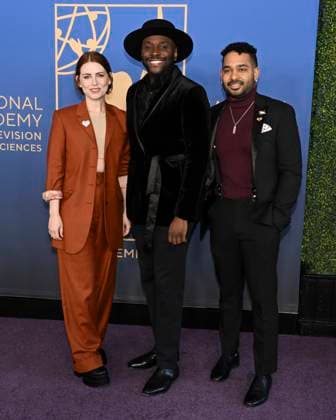 Bilder des Jahres 2025, Entertainment 03 März Entertainment Themen der Woche KW11 Entertainment Bilder des Tages March 15, 2025, Hollywood, California, USA: (L-R) Charley Feldman, Douglas Lyons and Maurin Mwombela. attend the 3rd Annual Children s And Family Creative Arts Emmy Awards. Hollywood USA - ZUMAb173 20250315_aap_b173_032 Copyright: xBillyxBennightx
