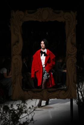 Russia Moscow Fashion Week 8880312 16.03.2025 A model presents a creation by the brand XAKAMA during the 4th Moscow Fashion Week at the Manege Central Exhibition Hall in Moscow, Russia. Grigory Sysoev Sputnik Moscow Russia  Copyright: xGrigoryxSysoevx