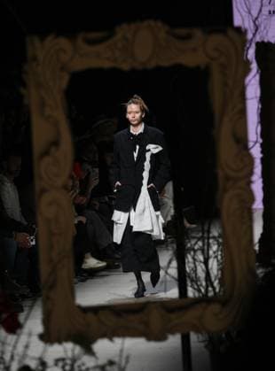 Russia Moscow Fashion Week 8880320 16.03.2025 A model presents a creation by the brand XAKAMA during the 4th Moscow Fashion Week at the Manege Central Exhibition Hall in Moscow, Russia. Grigory Sysoev Sputnik Moscow Russia  Copyright: xGrigoryxSysoevx