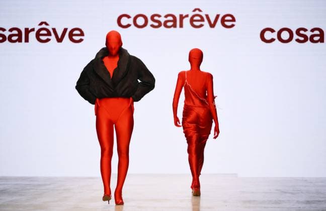 Russia Moscow Fashion Week 8880377 16.03.2025 Models present creations by the brand COSAREVE during the 4th Moscow Fashion Week at the Manege Central Exhibition Hall in Moscow, Russia. Grigory Sysoev Sputnik Moscow Russia  Copyright: xGrigoryxSysoevx