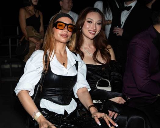 March 16, 2025, Los Angeles, California, USA: JARRY LEE and DIARRA SYLLA at The Garden of Forking Paths Spring Fashion Show by SELENEE at the Neue House in Los Angeles, California on March 16, 2025. Los Angeles USA - ZUMAw213 20250316_zep_w213_054 Copyright: xClutchxPocketsxWamblix
