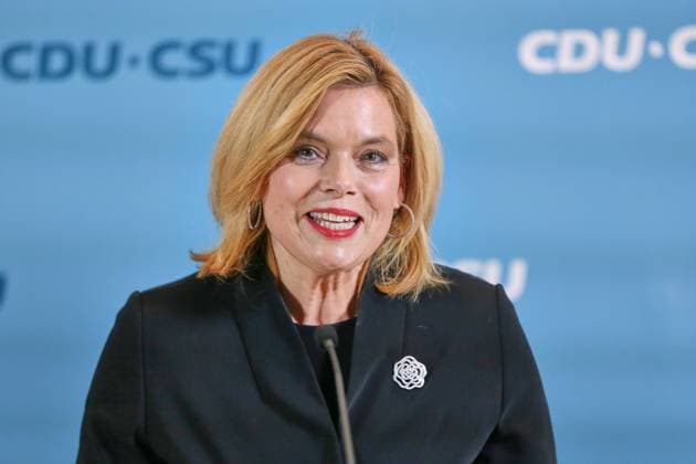News Themen der Woche KW12 News Bilder des Tages Berlin, Deutschland, 17.03.2025: Deutscher Bundestag: Pressekonferenz nach der Fraktionssitzung von CDU CSU: Julia Klöckner nach ihrer Nominierung als Bundestagspräsidentin *** Berlin, Germany, 17 03 2025 German Bundestag Press conference after the parliamentary group meeting of CDU CSU Julia Klöckner following her nomination as President of the Bundestag Copyright: xdtsxNachrichtenagenturx dts_62420