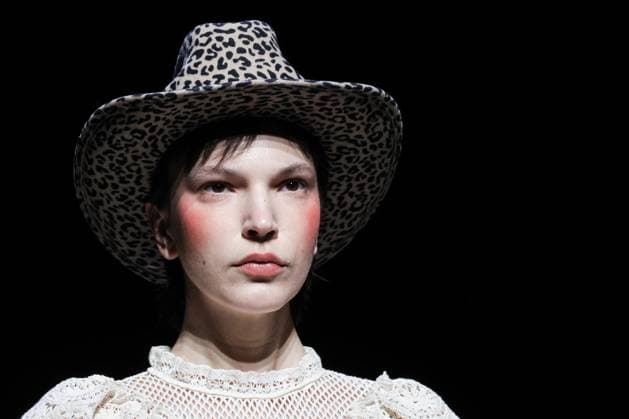 RUSSIA, MOSCOW - MARCH 18, 2025: A model showcases creations during a runway show for the collection by Masterpeace as part of the 4th Moscow Fashion Week at the Manege Central Exhibition Hall. Valery Sharifulin TASS  79203000