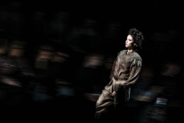 Russia Moscow Fashion Week 8882281 18.03.2025 A model presents a creation by the brand Julia Dalakian during the 4th Moscow Fashion Week at the Manege Central Exhibition Hall in Moscow, Russia. Vladimir Astapkovich Sputnik Moscow Russia  Copyright: xVladimirxAstapkovichx
