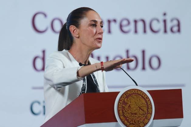 MexicoÃ¢â‚¬â ¢s President, Claudia Sheinbaum Pardo speaks during a news conference about the electoral process of the Judiciary will be for June 1, 2025. at the National Palace. on March 19, 2025 in Mexico City, Mexico. Mexico City Mexico - ZUMAe321 20250319_zia_e321_021 Copyright: xCarlosxSantiagox