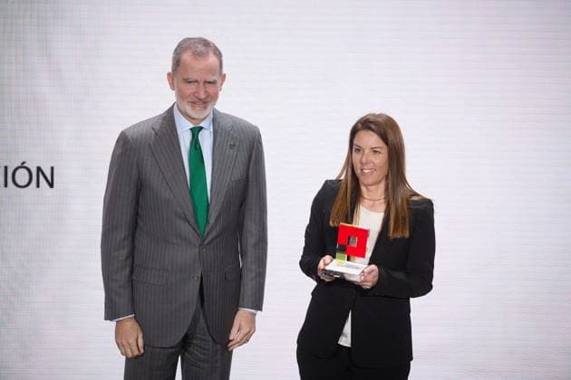 The King presents the eighth edition of the National SME of the Year Award King Felipe VI, presents the award to the winners during the eighth edition of the National SME of the Year Award organized by the Spanish Chamber of Commerce and Banco Santander, at the headquarters of Santander Spain, on March 20, 2025, in Madrid Spain The award recognizes the work of small and medium enterprises as generators of wealth and creators of employment in the performance of their daily work 20 MARCH 2025 Jesús Hellí Espana  Copyright: xJesusxHellinx 6592475