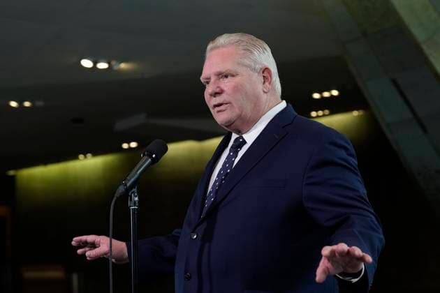 March 21, 2025, Ottawa, On, Canada: Ontario Premier Doug Ford speaks ..with media before at a First Ministers Meeting at the National War Museum Friday, March 21,2025 in Ottawa. Ottawa Canada  - ZUMAc35_ 20250321_zaf_c35_052 Copyright: xAdrianxWyldx