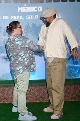 Actors Jack Black and Jason Momoa attend the Photocall for the Minecraft film at Mexico City St. Regis Hotel. on March 21, 2025 in Mexico City, Mexico. Mexico City Mexico - ZUMAe321 20250321_zia_e321_006 Copyright: xCarlosxTischlerx