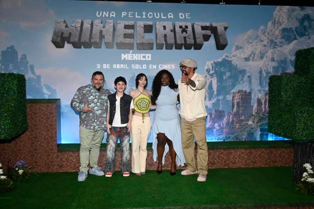(L-R) Jack Black, Sebastian Eugene Hansen, Emma Myers, Danielle Brooks and Jason Momoa attend the Photocall for the Minecraft film at Mexico City St. Regis Hotel. on March 21, 2025 in Mexico City, Mexico. Mexico City Mexico - ZUMAe321 20250321_zia_e321_032 Copyright: xCarlosxTischlerx