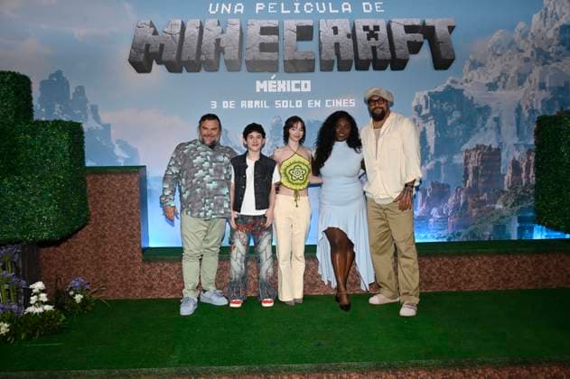 (L-R) Jack Black, Sebastian Eugene Hansen, Emma Myers, Danielle Brooks and Jason Momoa attend the Photocall for the Minecraft film at Mexico City St. Regis Hotel. on March 21, 2025 in Mexico City, Mexico. Mexico City Mexico - ZUMAe321 20250321_zia_e321_035 Copyright: xCarlosxTischlerx