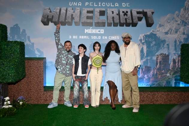(L-R) Jack Black, Sebastian Eugene Hansen, Emma Myers, Danielle Brooks and Jason Momoa attend the Photocall for the Minecraft film at Mexico City St. Regis Hotel. on March 21, 2025 in Mexico City, Mexico. Mexico City Mexico - ZUMAe321 20250321_zia_e321_042 Copyright: xCarlosxTischlerx